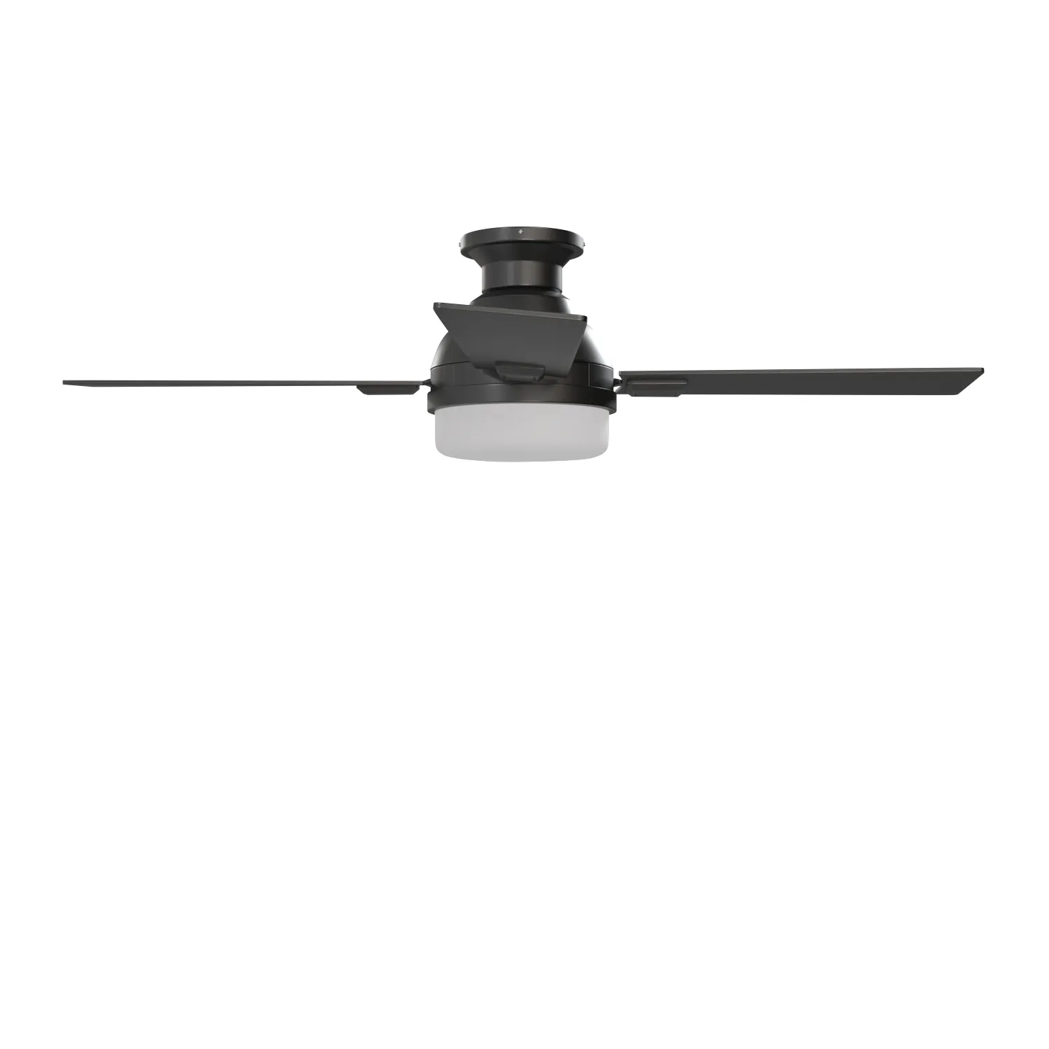 52 Inch Kyrra Matte Black Remote Control Ceiling Fan PBR 3D Model_03